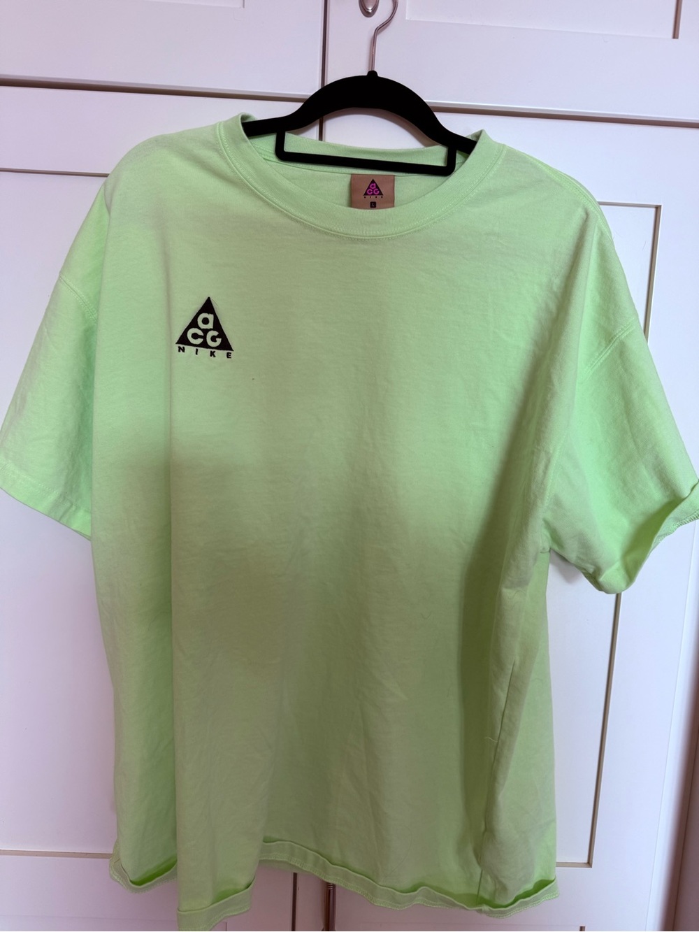 Nike ACG Light Green Short Sleeve Tee with Black Logo